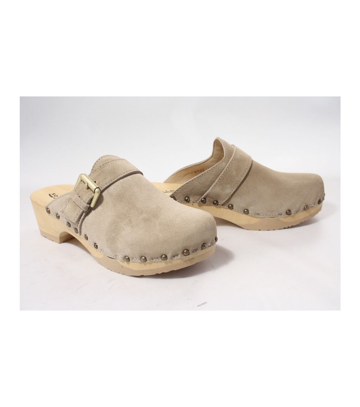 Softclox Dames slippers taupe 38