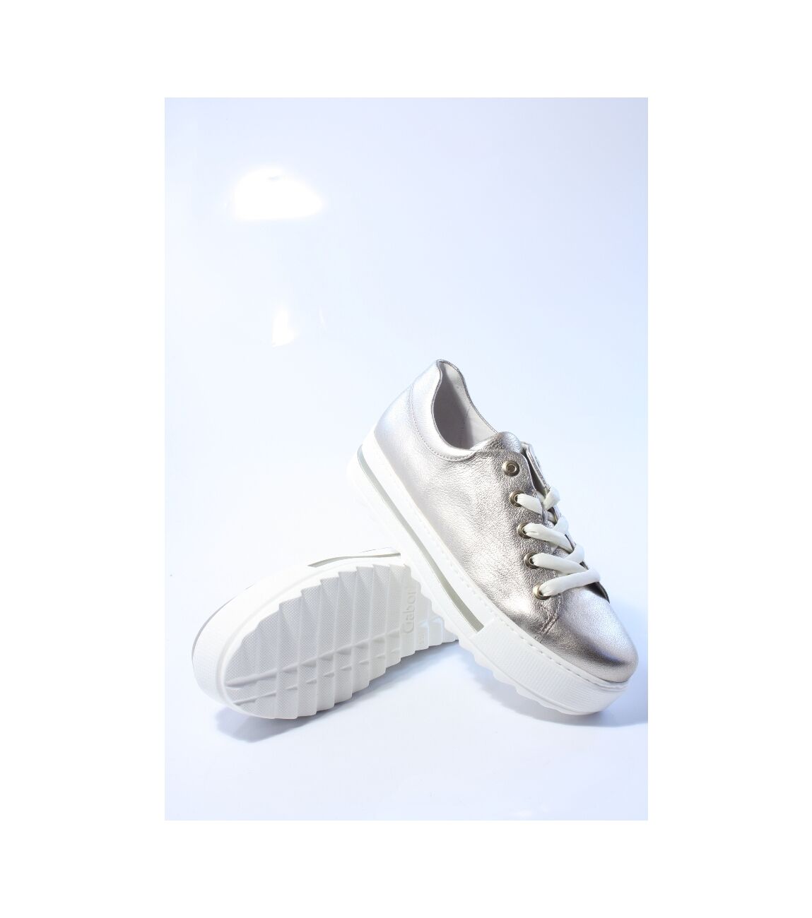 Gabor 496 Lage sneakers - Leren Sneaker - Dames - Goud - Maat 39