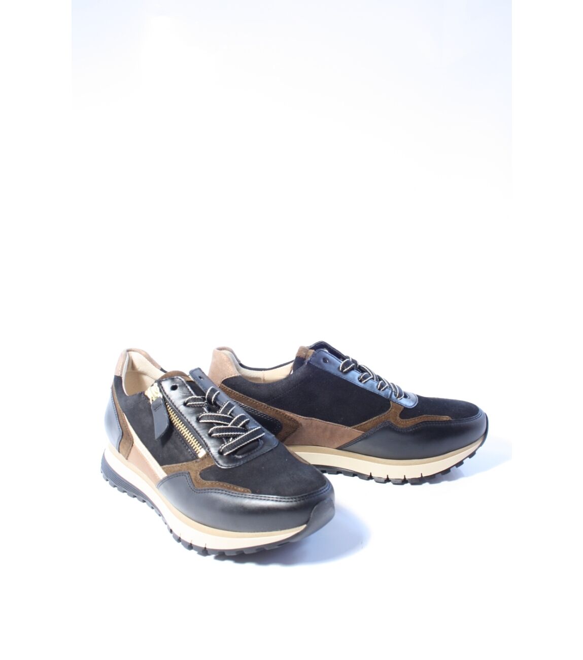 Gabor Dames Sneakers - zwart combi art - 56.378 67 maat 5.5/38.5