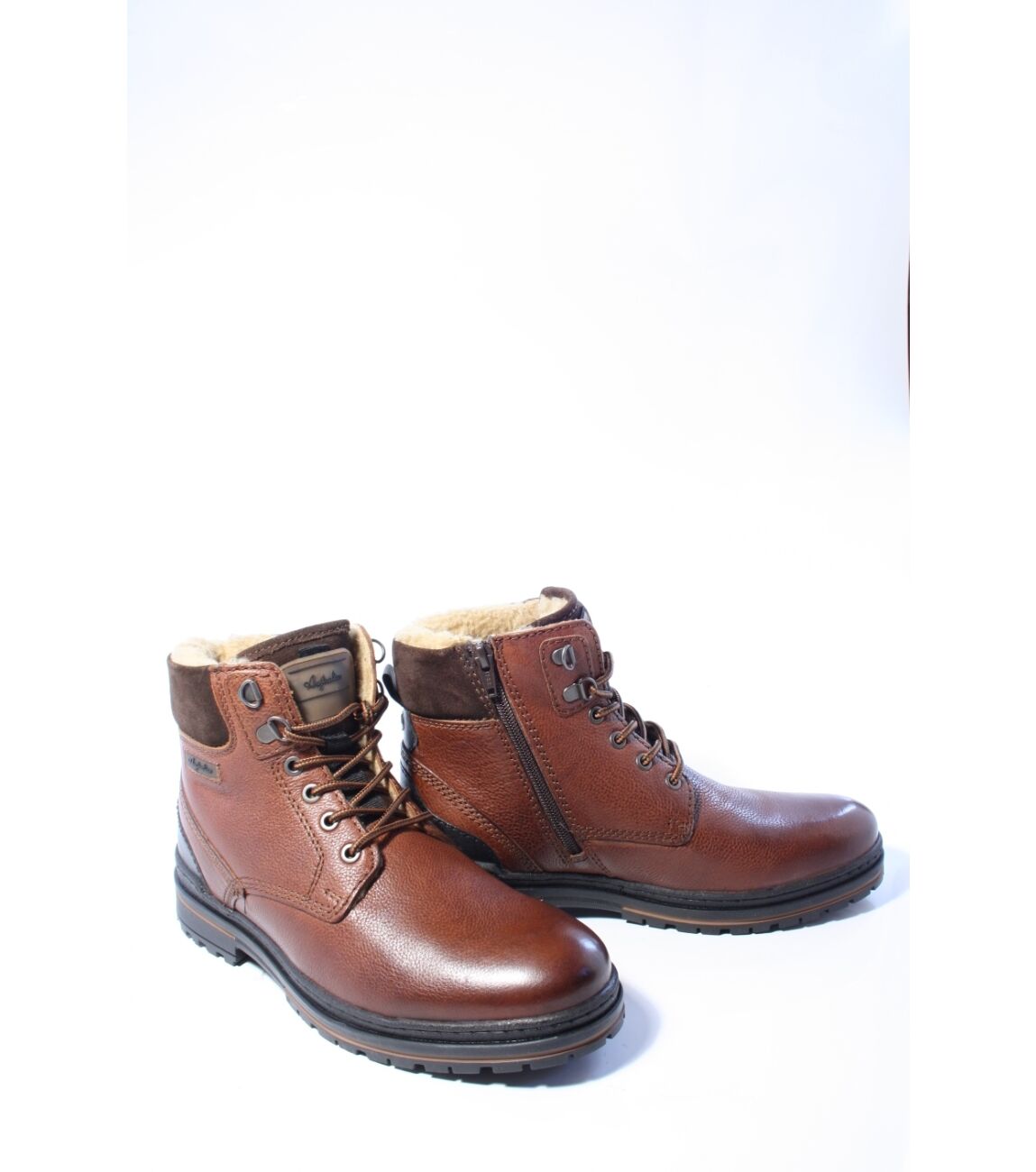 Australian York heren veterboot - Cognac - Maat 43