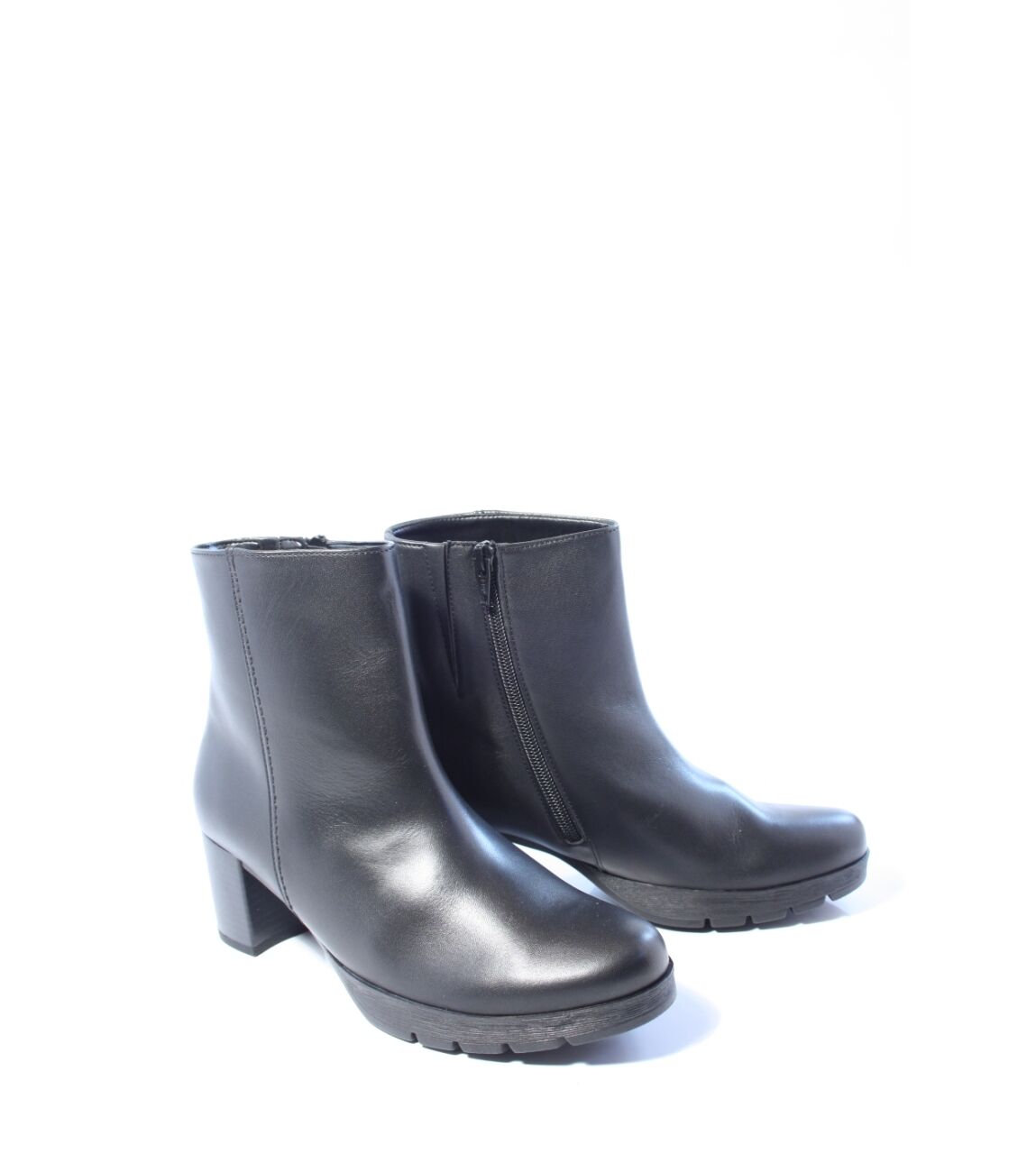 Gabor 071 Enkellaarsjes - Enkelboots met rits - Dames - Zwart - Maat 39