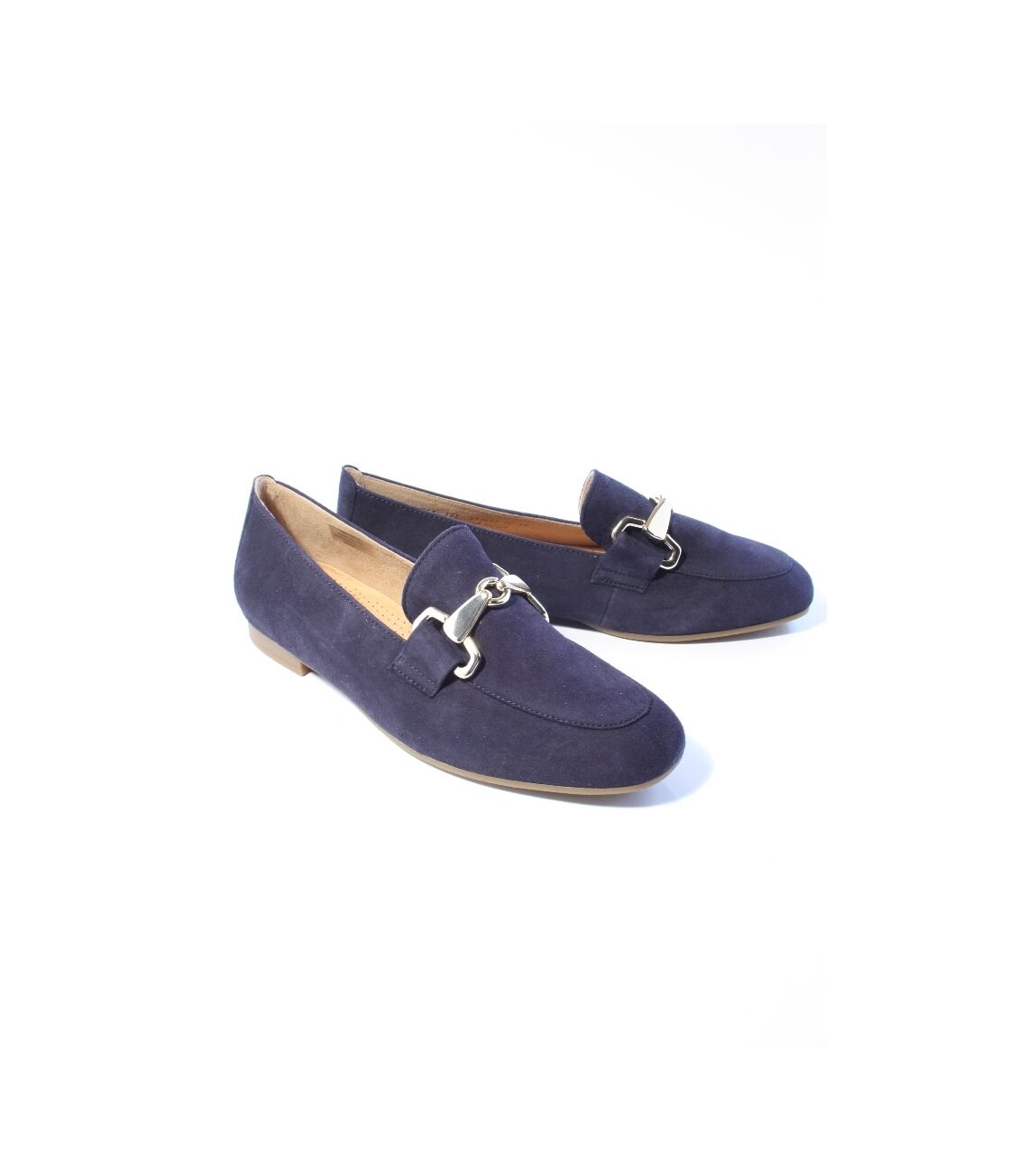 Gabor Gabor Dames Slippers - blauw - Maat 38,5 Dames Loafers - blauw - Maat 38,5