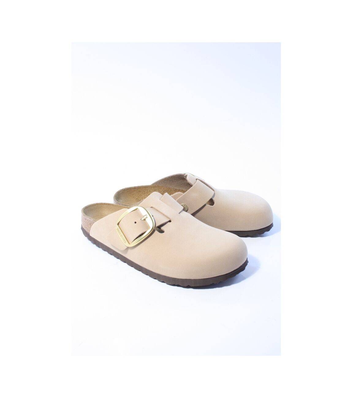 Birkenstock Boston big buckle narrow 10280 sandcastle Beige maat 37